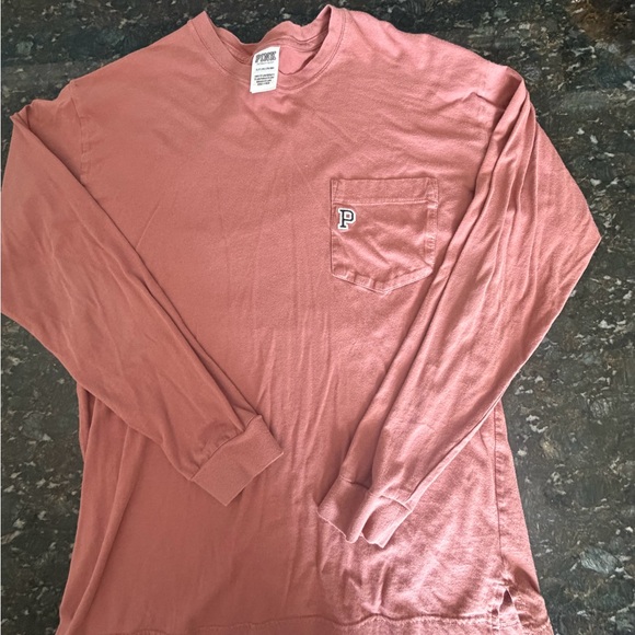 PINK Victoria's Secret Tops - PINK Victoria's Secret Long Sleeve Shirt - Dusty Rose